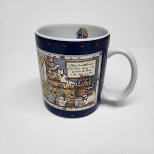Vintage Cat Coffee Mug Cup "Within This Home" Lang And Wise